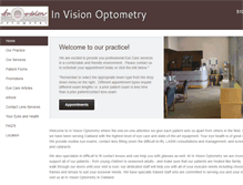 Tablet Screenshot of invisionoptometry.net